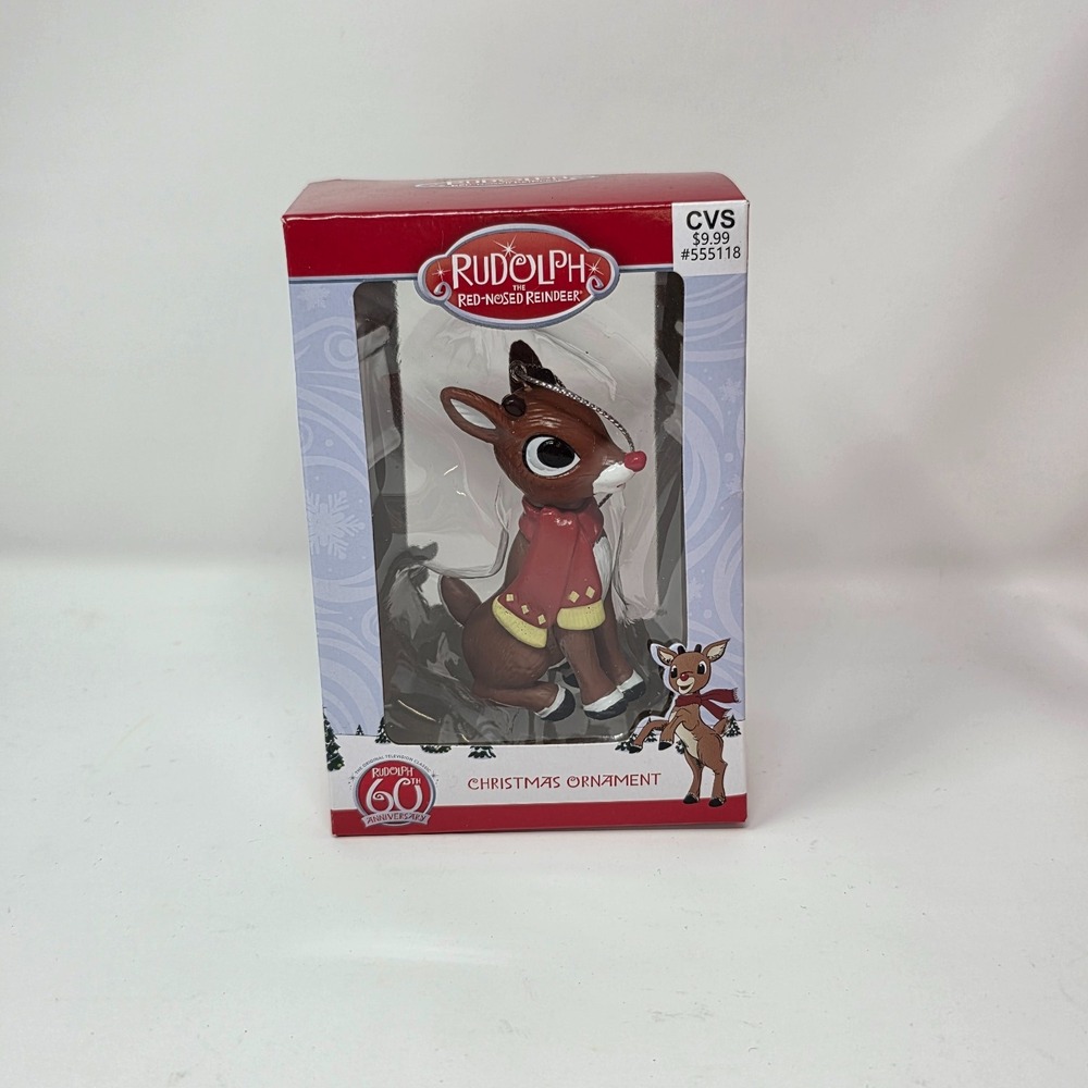Rudolph The‎ Red Nosed Reindeer Christmas Tree Holiday Ornament 60th Anniversary